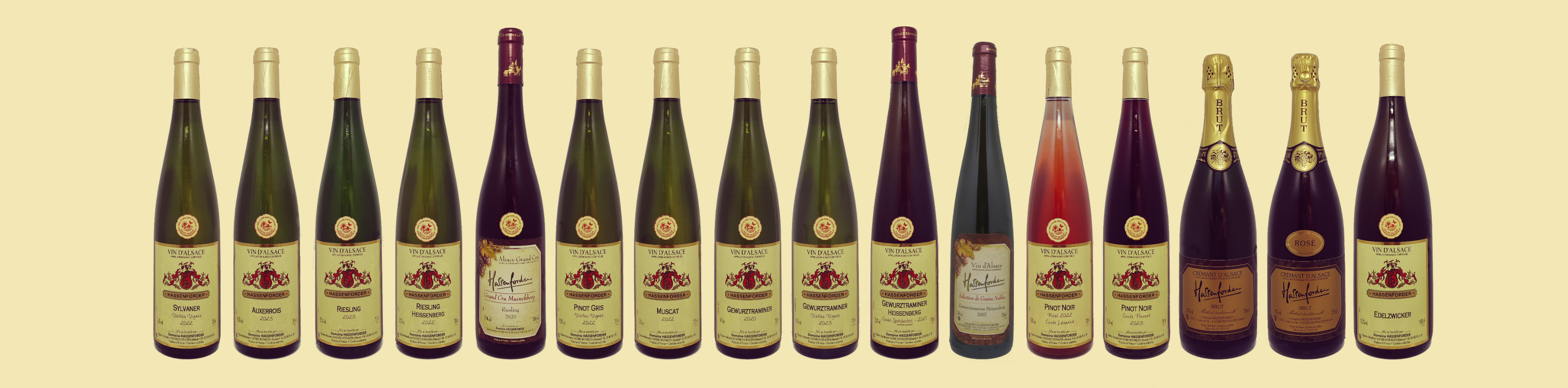Gamme des Vins et Crmants Hassenforder